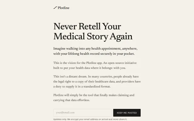 Plotline, an open-source initiative to help you own your health data