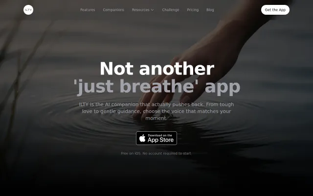 ILTY – AI mental health companion that does not pat your back