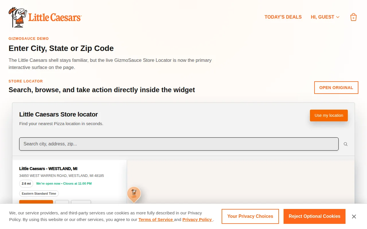 GizmoSauce – no-code website widgets