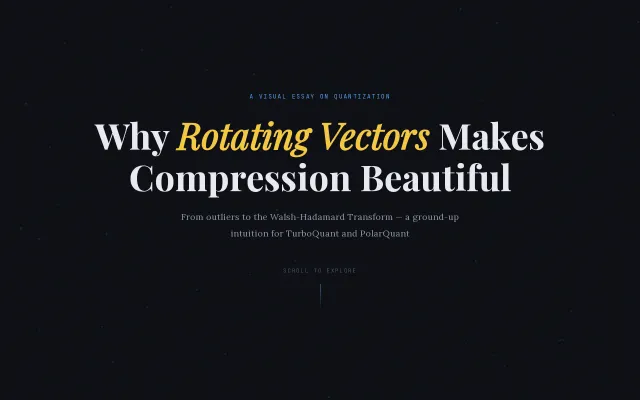 Why Rotating Vectors Makes Compression Beautiful
