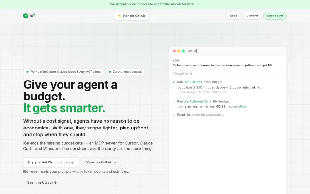 L6e – Give your Agent a budget (save tokens, get smarter results)