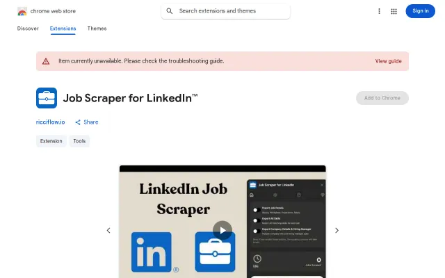 Job Scraper for LinkedIn