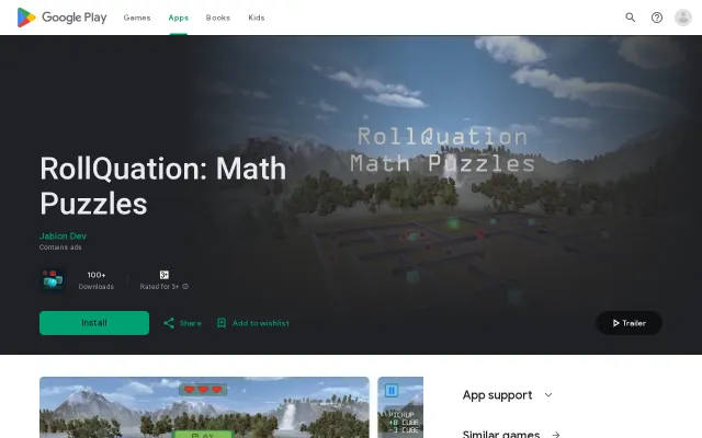 Rollquation – A Rolling-Ball Math Puzzle Game for Android (Solo Dev)