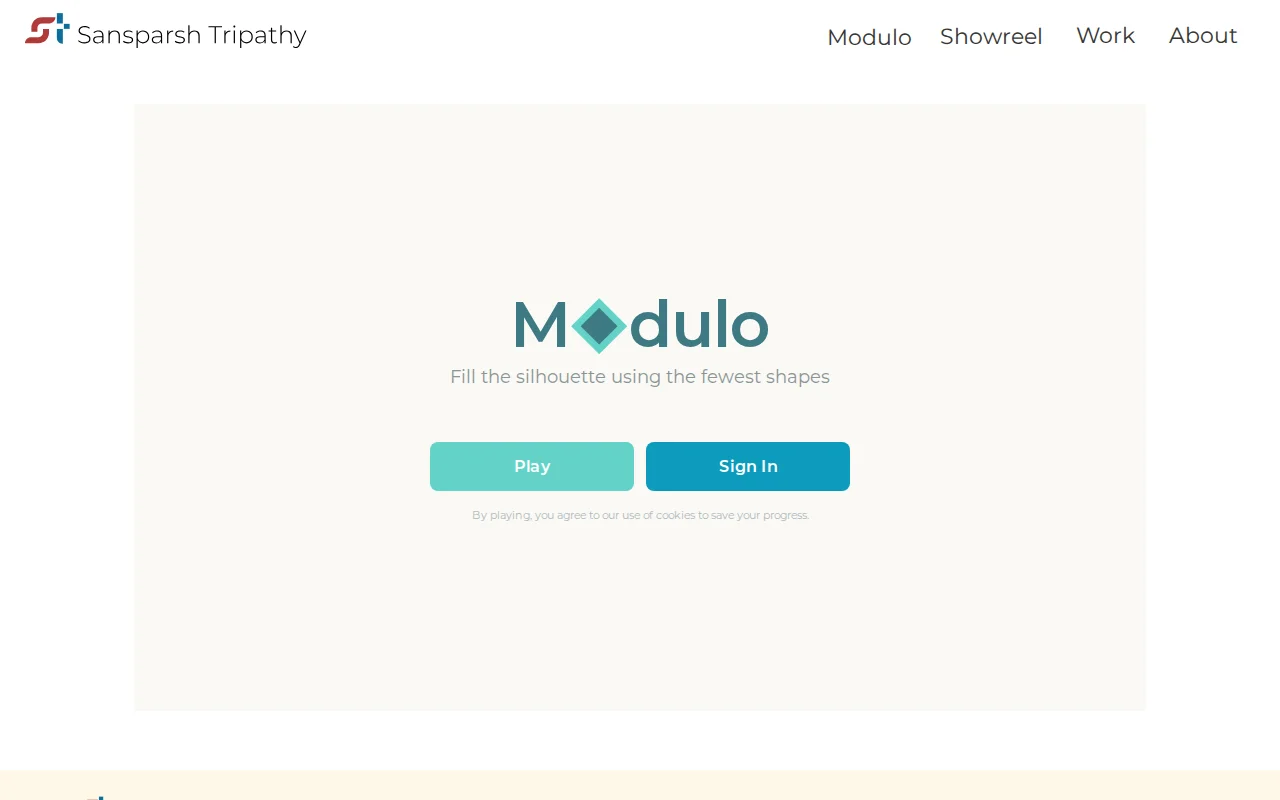 Modulo – A daily spatial reasoning puzzle