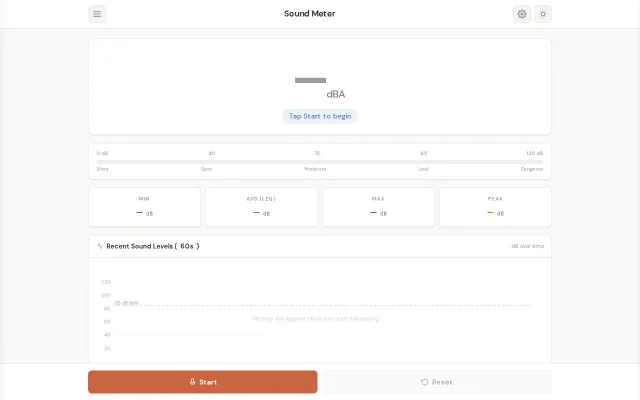 Online Sound Decibel Meter