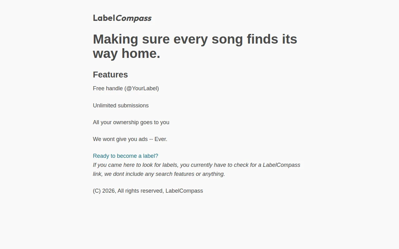 LabelCompass, a new website to check for record labels