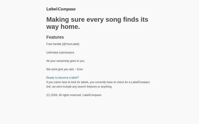 LabelCompass, a new website to check for record labels