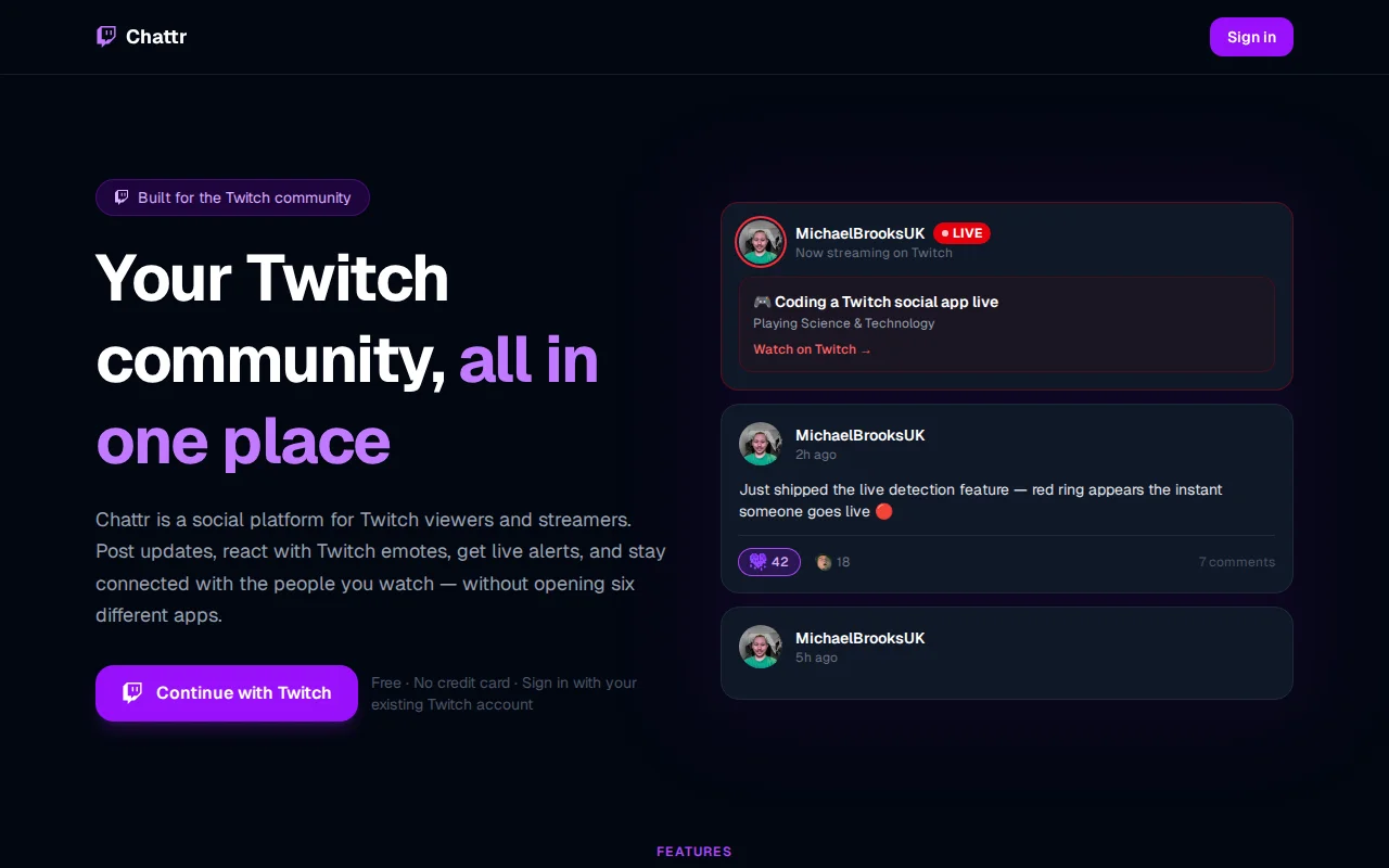 I built a Twitch social network