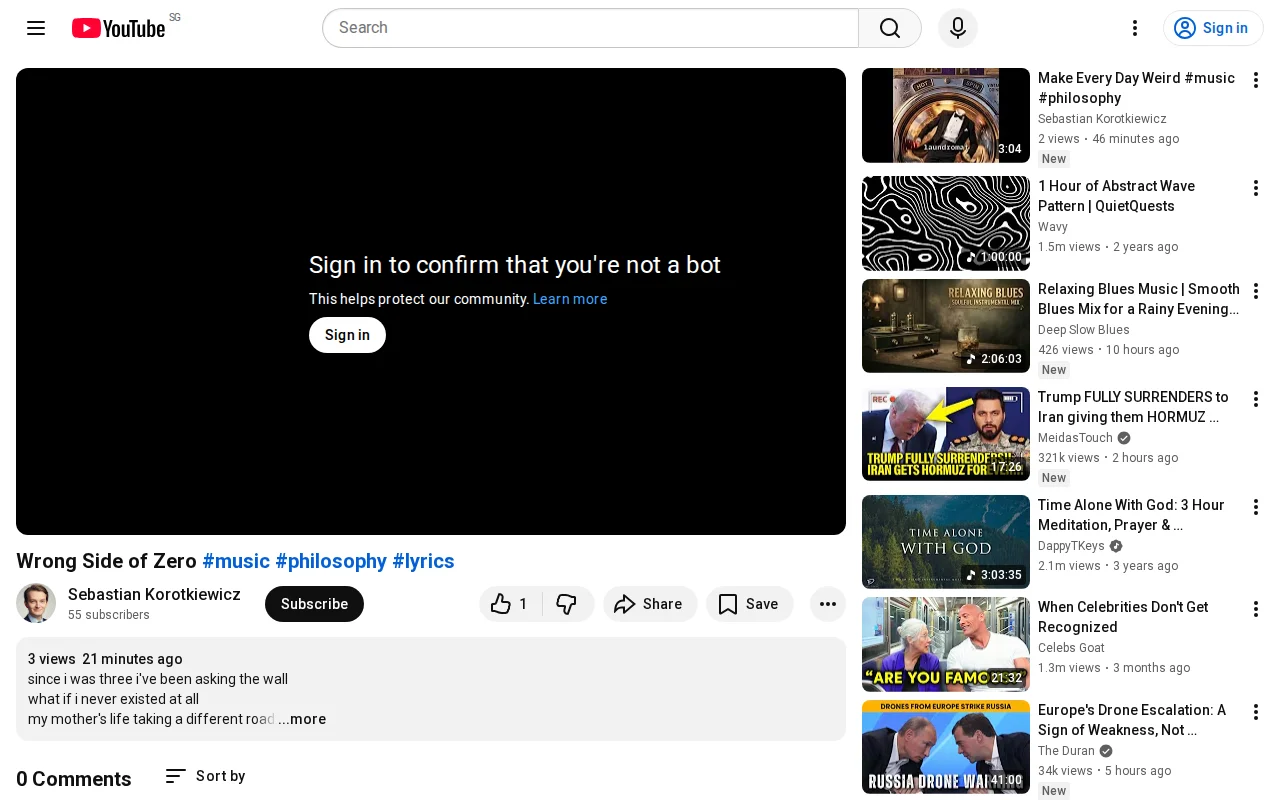 Wrong Side of Zero – Google Flow Music [video]
