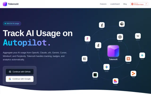 Show HN - TokensAI – Mint for AI Usage
