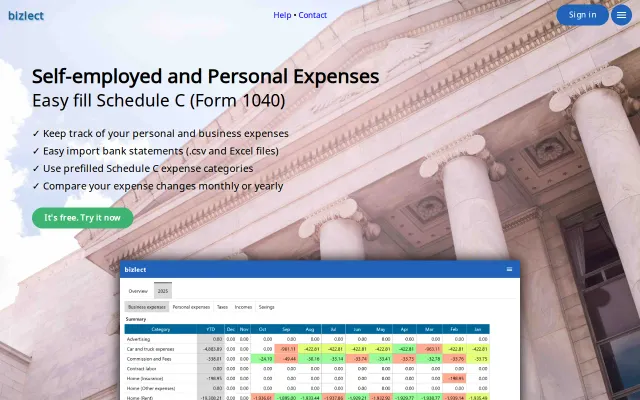 I made a self-employed expense keeper
