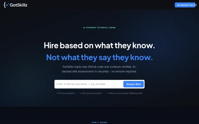 I built a hiring platform where you can't list your skills