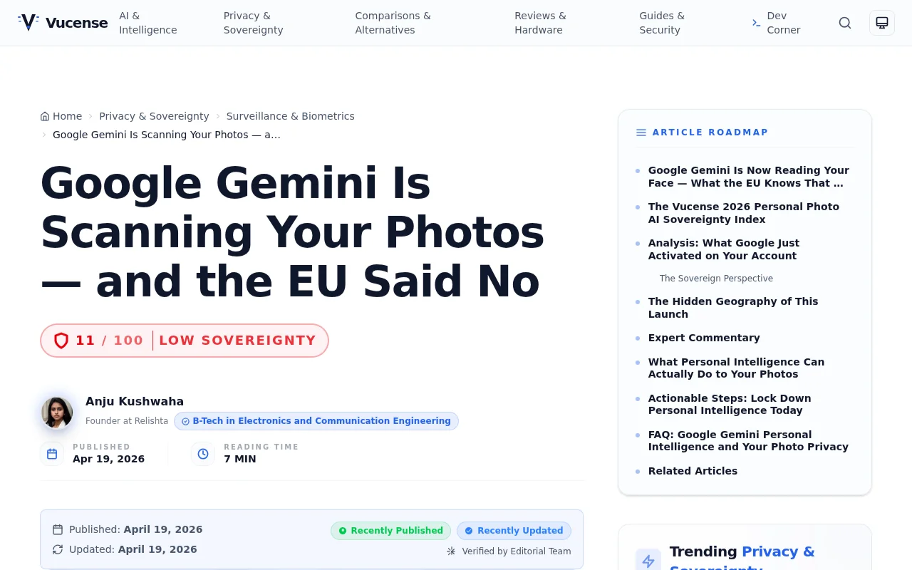 Google Gemini Is Scanning Your Photos – and the EU Said No