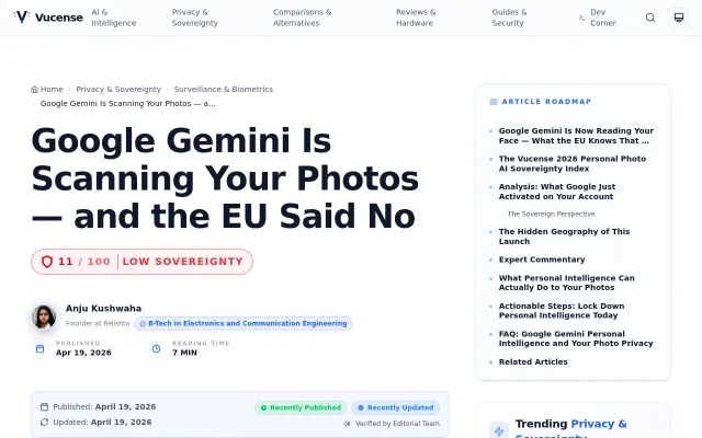 Google Gemini Is Scanning Your Photos – and the EU Said No