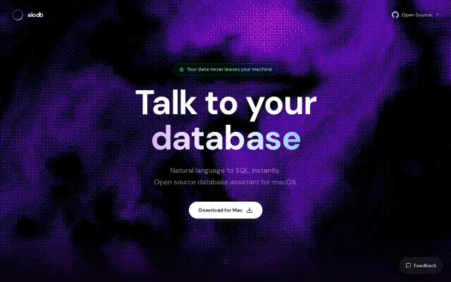 Alodb – I got tired of pasting my Postgres schema into ChatGPT