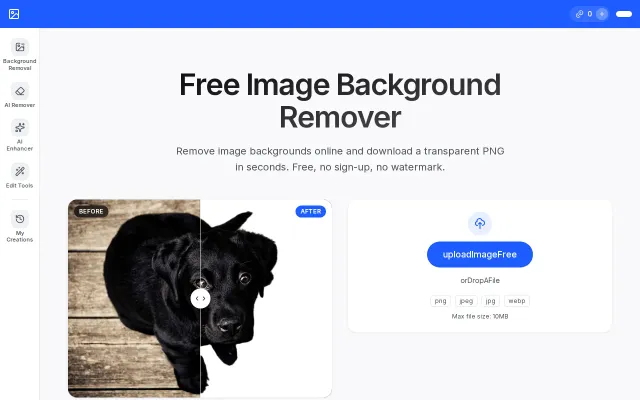 Free AI image background remover online