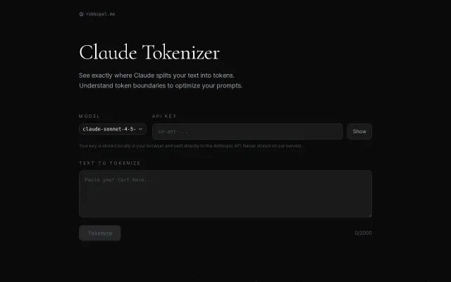 Actual Claude Tokenizer