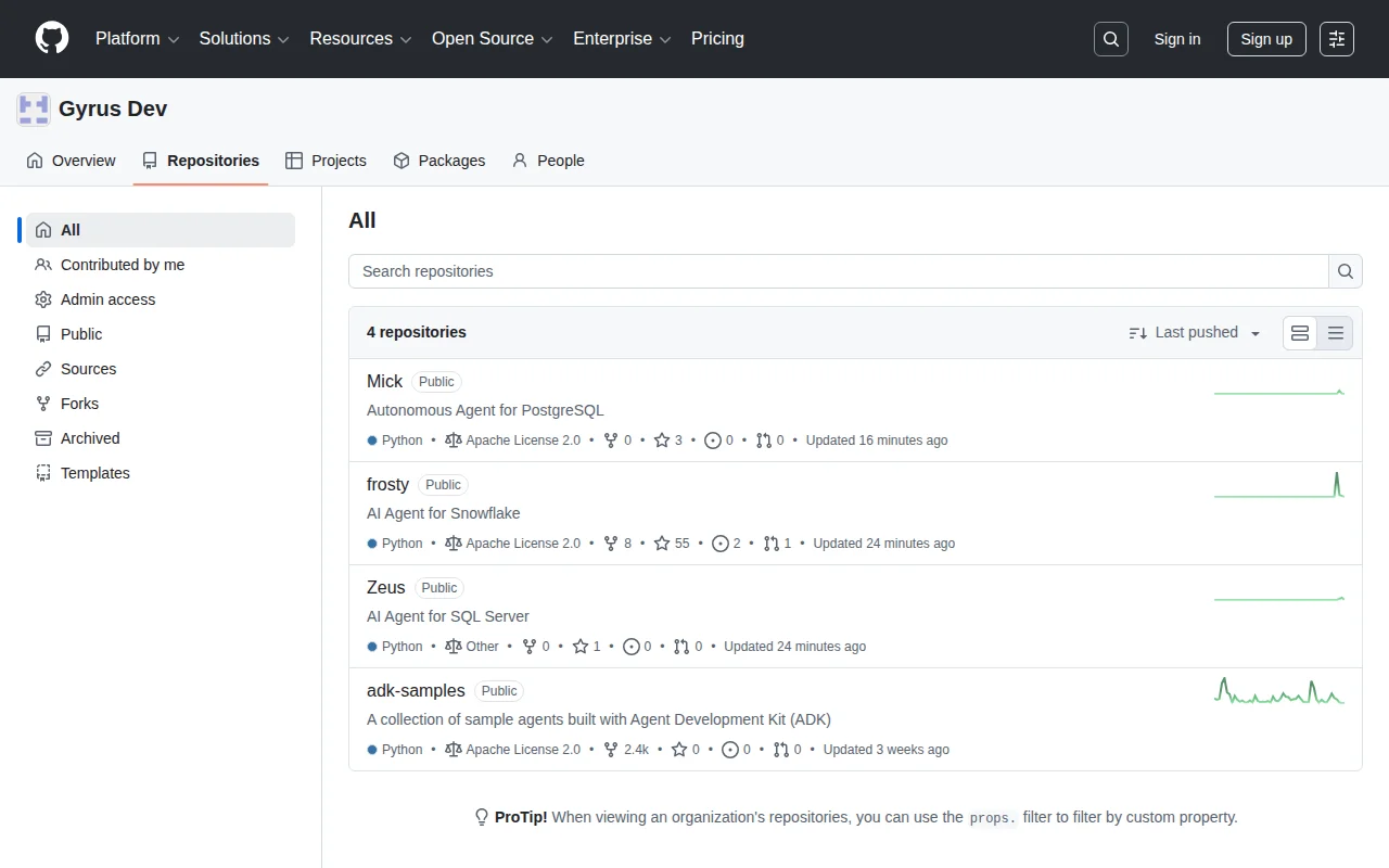 Gyrus :Open-Source AI Agents for Snowflake, SQL and Postgres