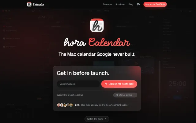 Hora – A Native SwiftUI Google Calendar Client for macOS
