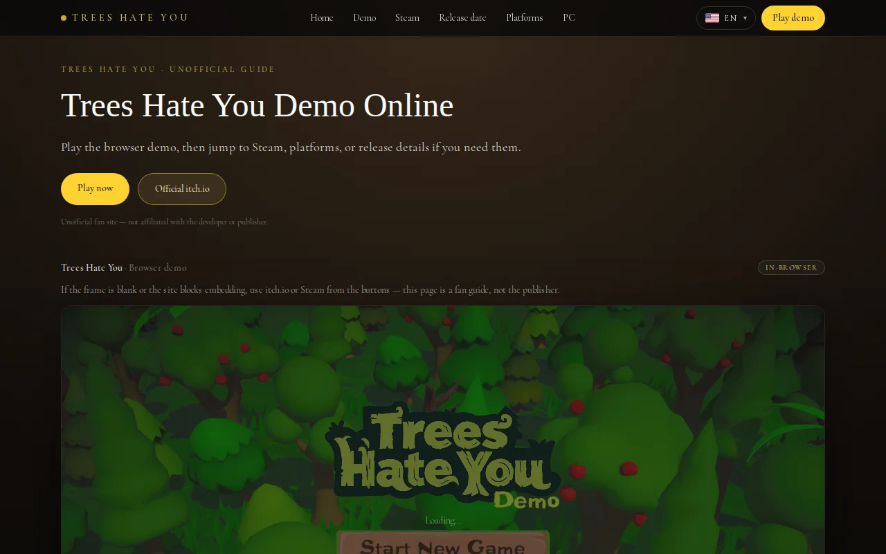 Trees Hate You Guide – play the demo