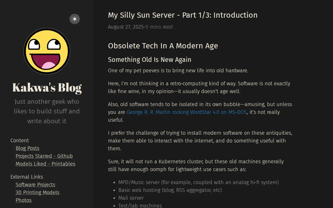 My Silly Sun Server