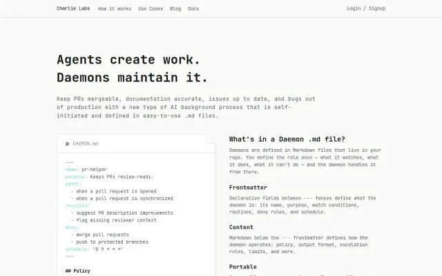Daemons – we pivoted from building agents to cleaning up after them