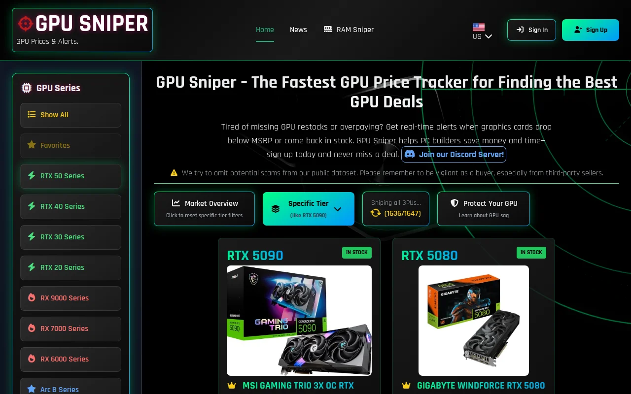I'm making a GPU price tracker