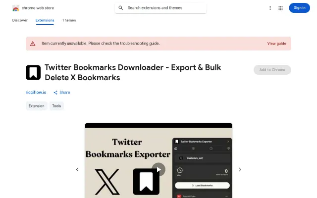 Twitter Bookmarks Downloader – Export and Bulk Delete X Bookmarks