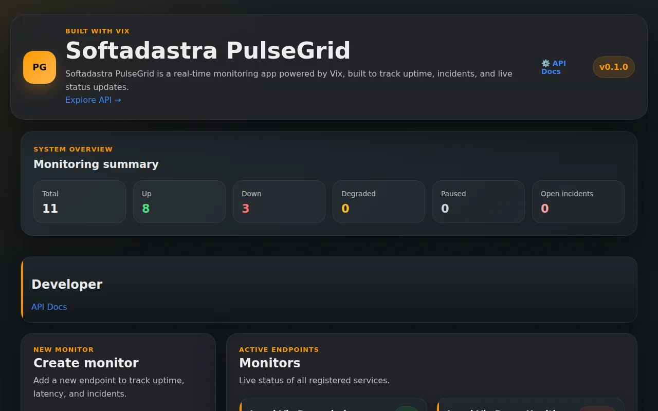 PulseGrid – real-time monitoring in C++