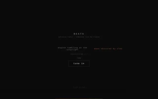 Infinite Lofi Radio Station Composed Live by Claude Code