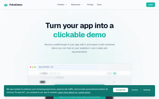 PokeDemo: Create click-through demos you can self-host