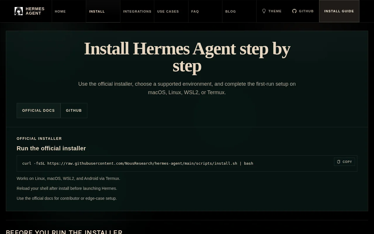 AI Hermes Agent – An independent Hermes Agent install guide
