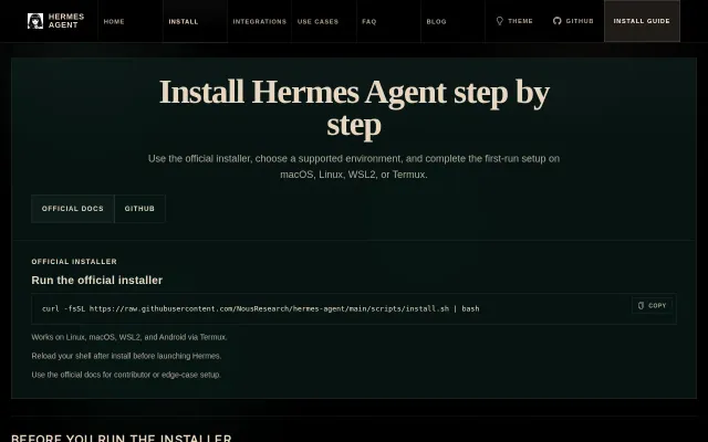 AI Hermes Agent – An independent Hermes Agent install guide