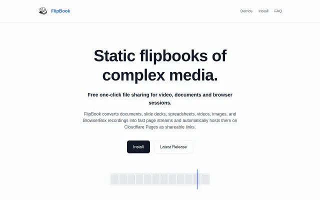 Flipbook – scrub through media frame-by-frame