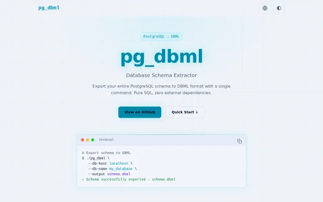 Pg_dbml – A dependency-free CLI to export Postgres to DBML