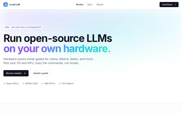 LocalLLM – Recipes for Running the Local LLM (Need Contributors)