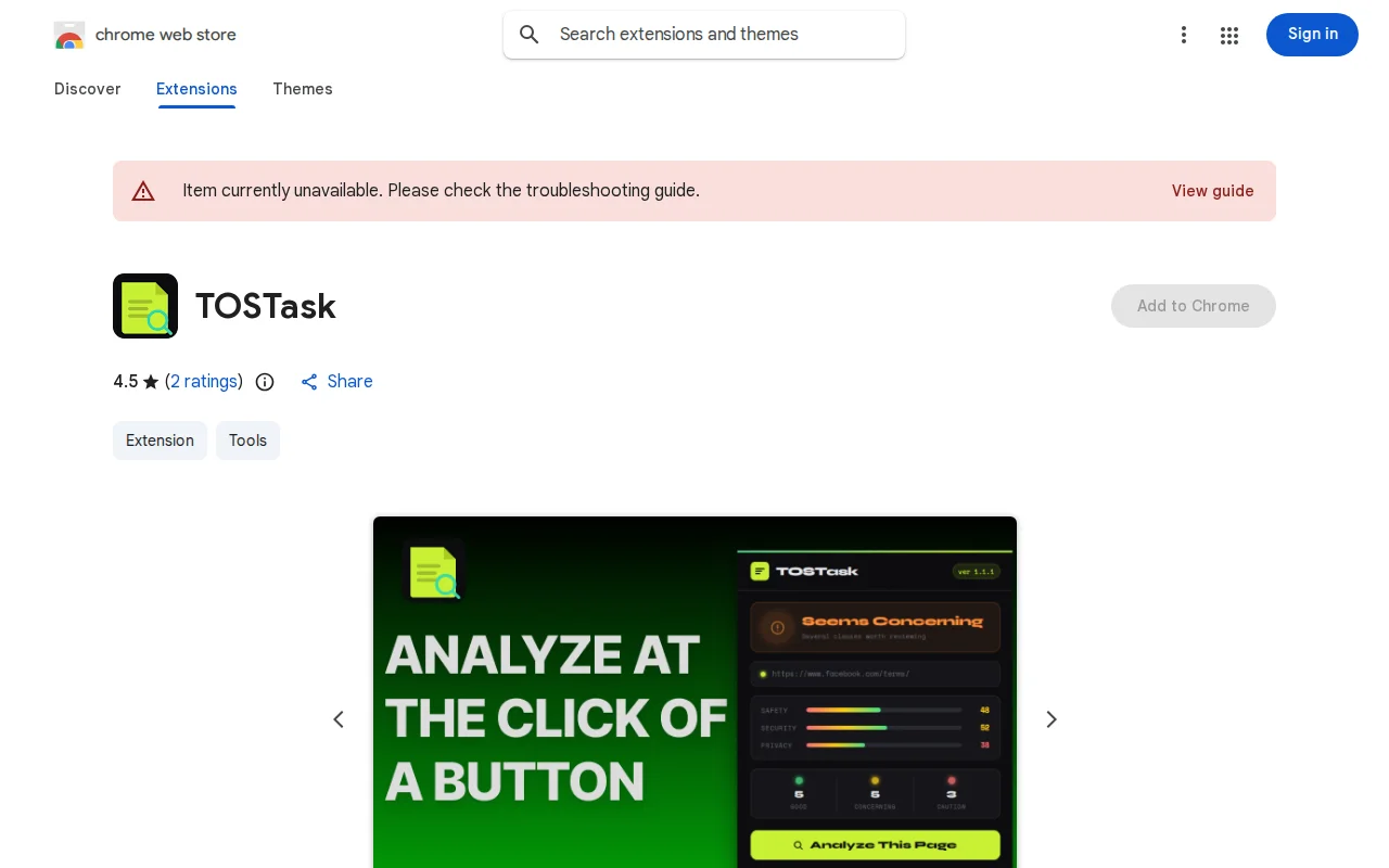 I Built a Terms-of-Service Analysis Chrome Extension - Check it Out!