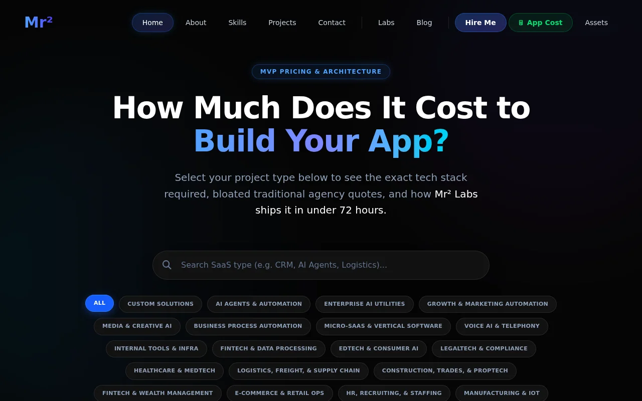 Free MVP cost estimator – see what agencies charge vs. a 72-hour sprint