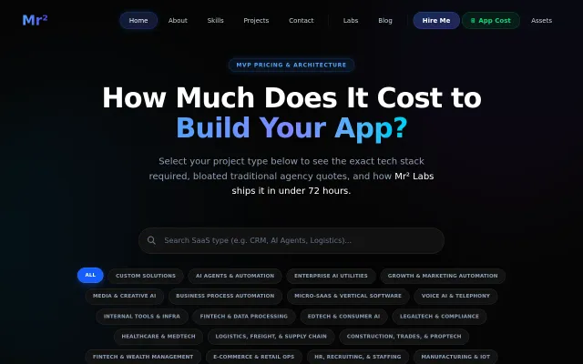 Free MVP cost estimator – see what agencies charge vs. a 72-hour sprint