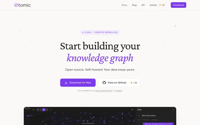 Atomic – Local-first, AI-augmented personal knowledge base