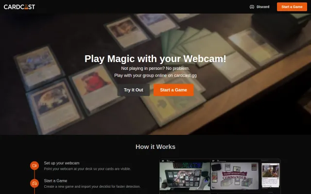 Cardcast.gg – Play paper Magic: The Gathering over webcam