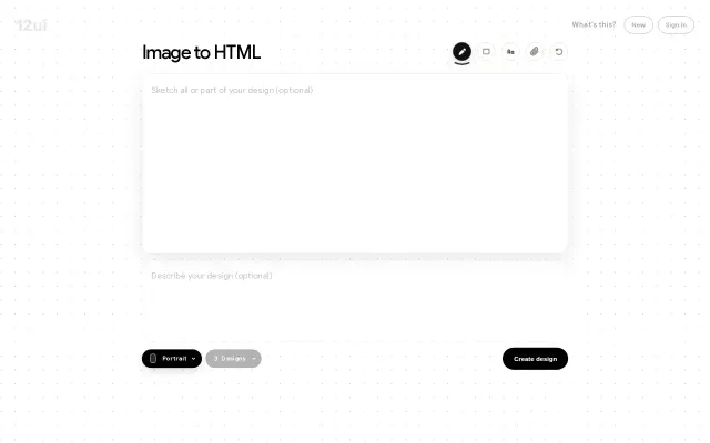 12ui – Image to Code