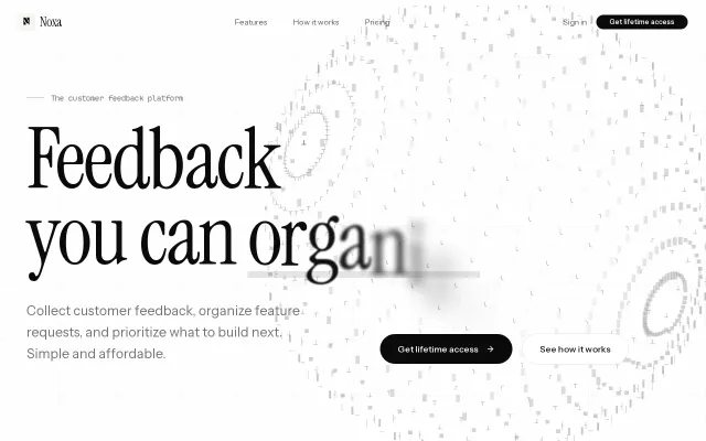 Noxa – Customer feedback tool with flat pricing (no per-user billing)