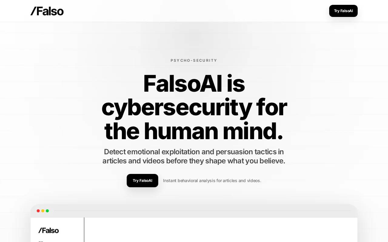 FalsoAI – Detect influence/manipulation patterns in content