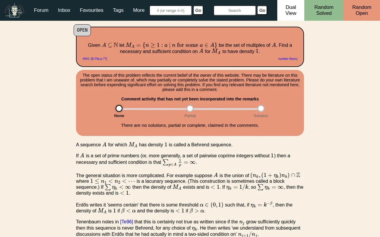 Another experiment with an Erdos problem and LLMs