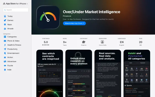 Prediction market analysis app layering LLMs with data APIs