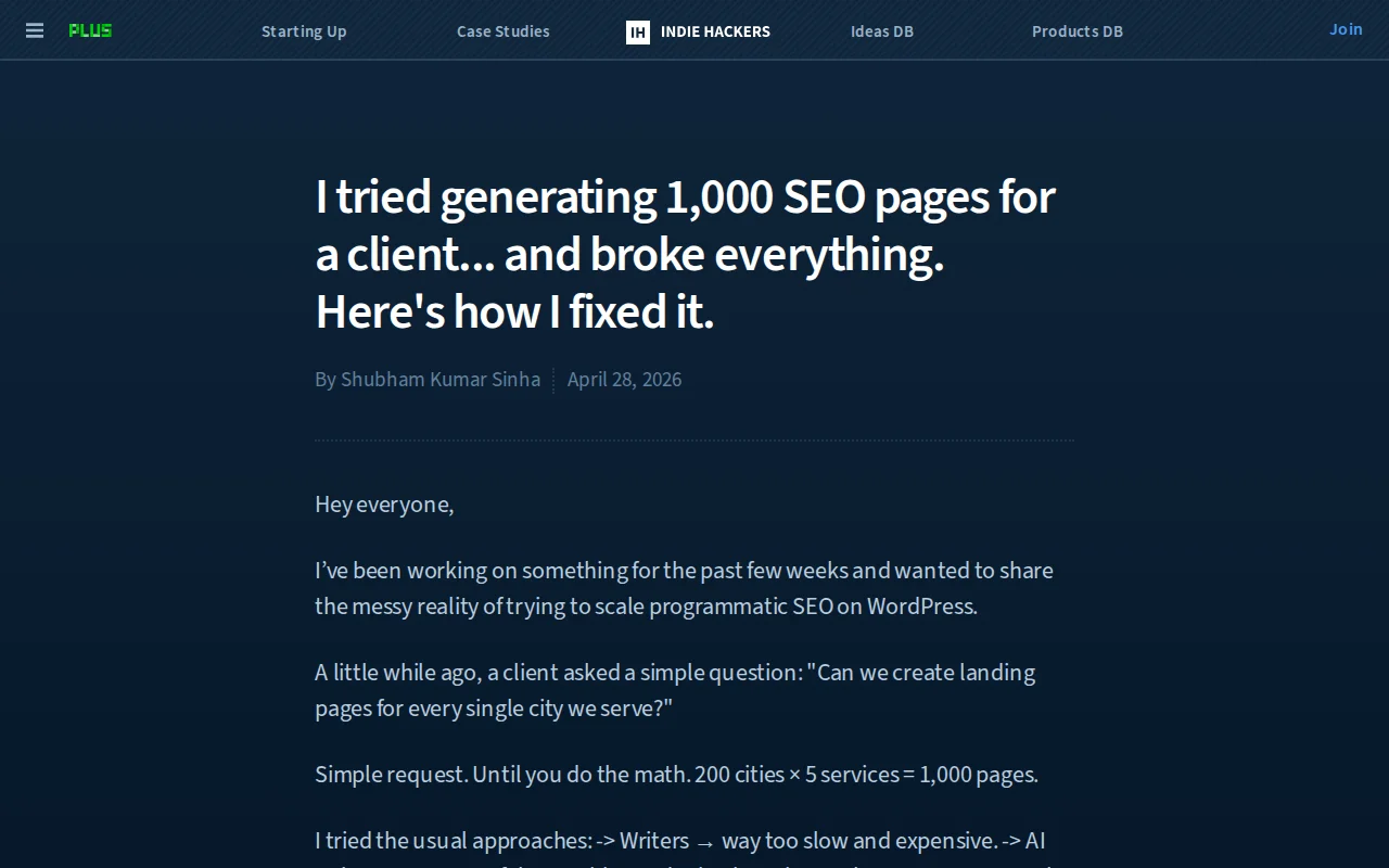 PageForge – Generate WordPress SEO Pages from a Single CSV