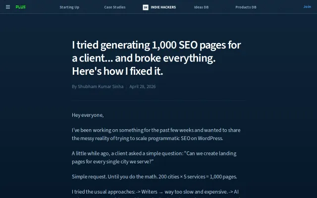PageForge – Generate WordPress SEO Pages from a Single CSV