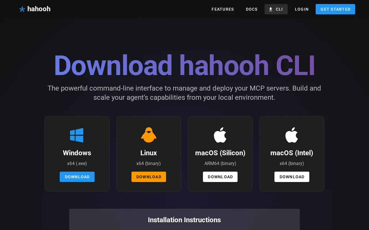 Hahooh – Give AI agents the power to build their own MCP tools