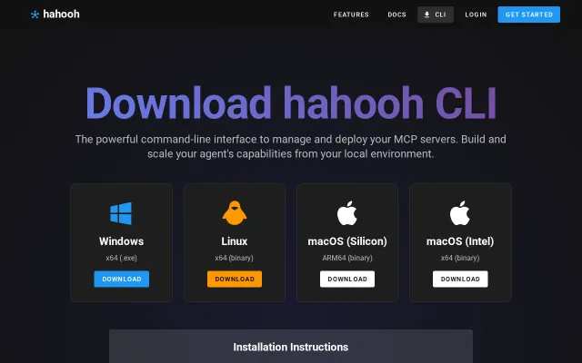 Hahooh – Give AI agents the power to build their own MCP tools
